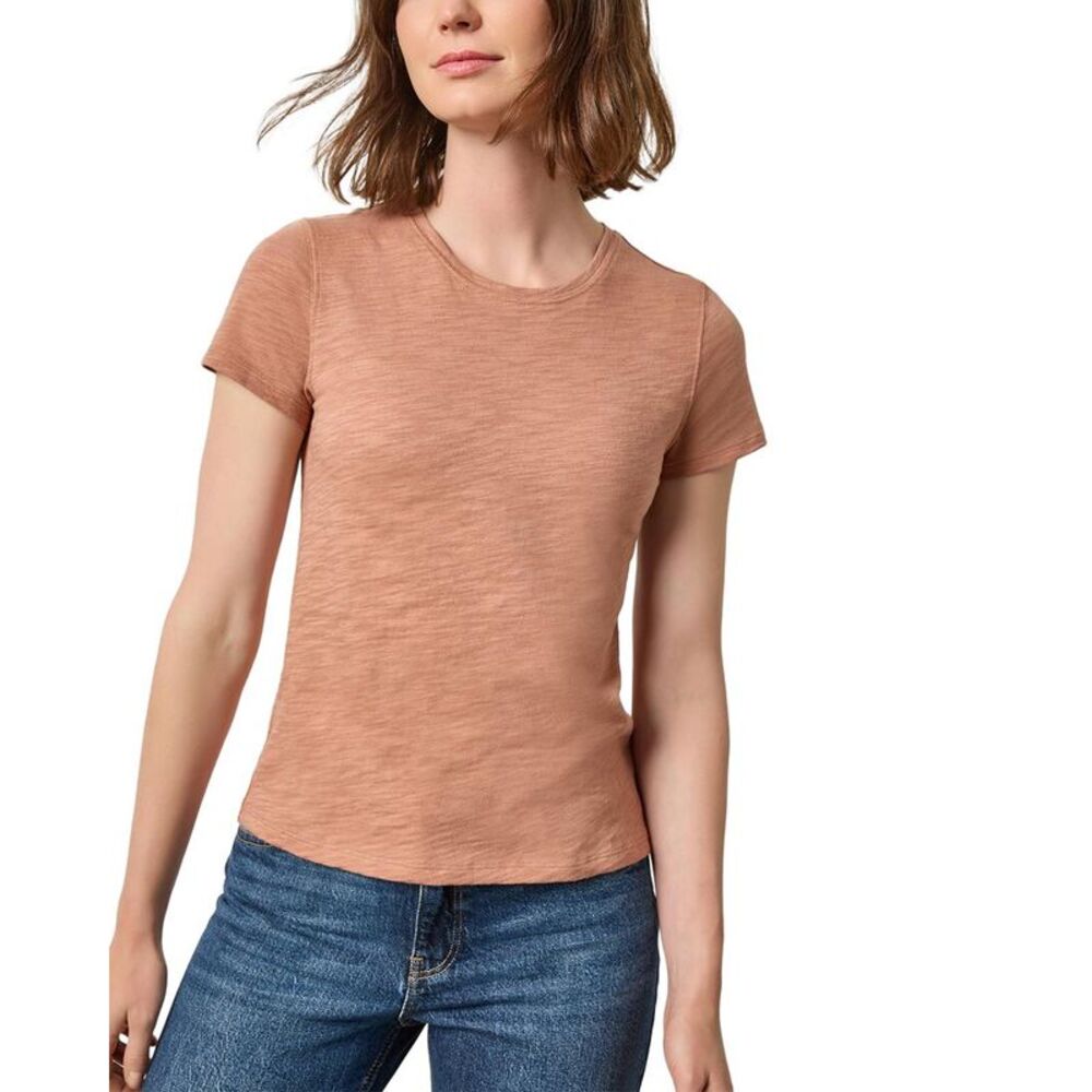 Lilla P Womens  Short Sleeve Back Seam Crewneck